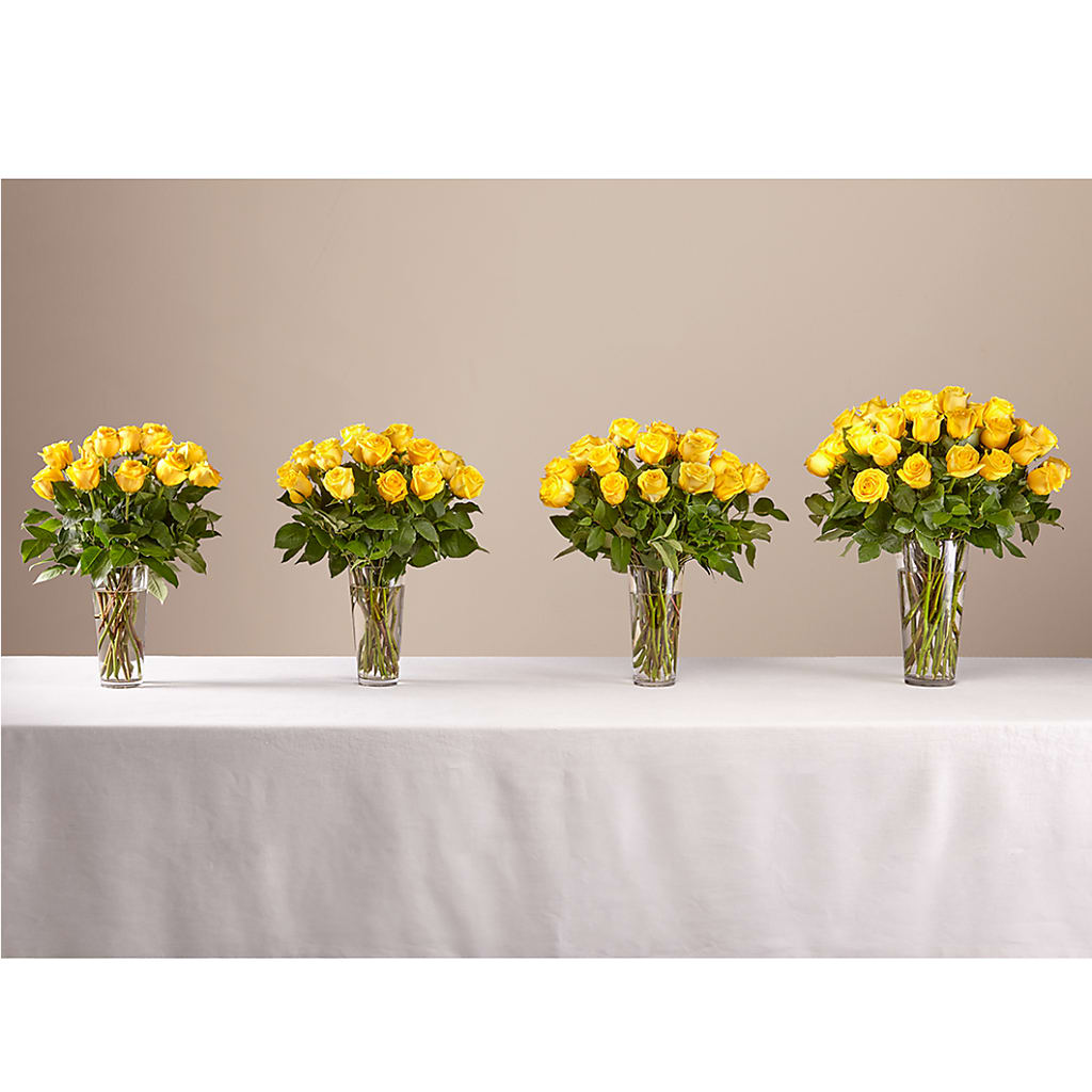 Long Stem Yellow Rose Bouquet – Sugardoll Florist, New York NY