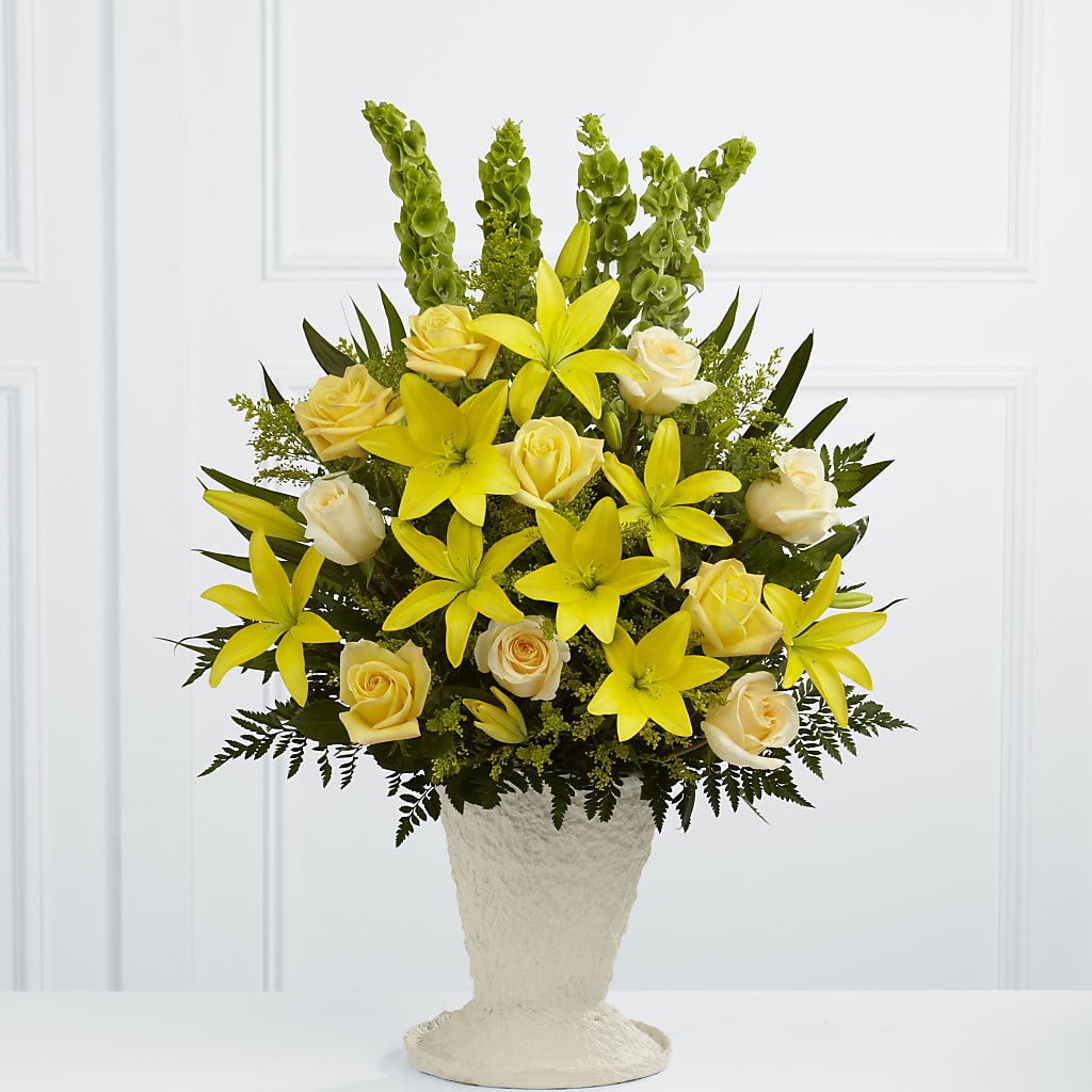 Golden Memories Arrangement – Sugardoll Florist, New York NY
