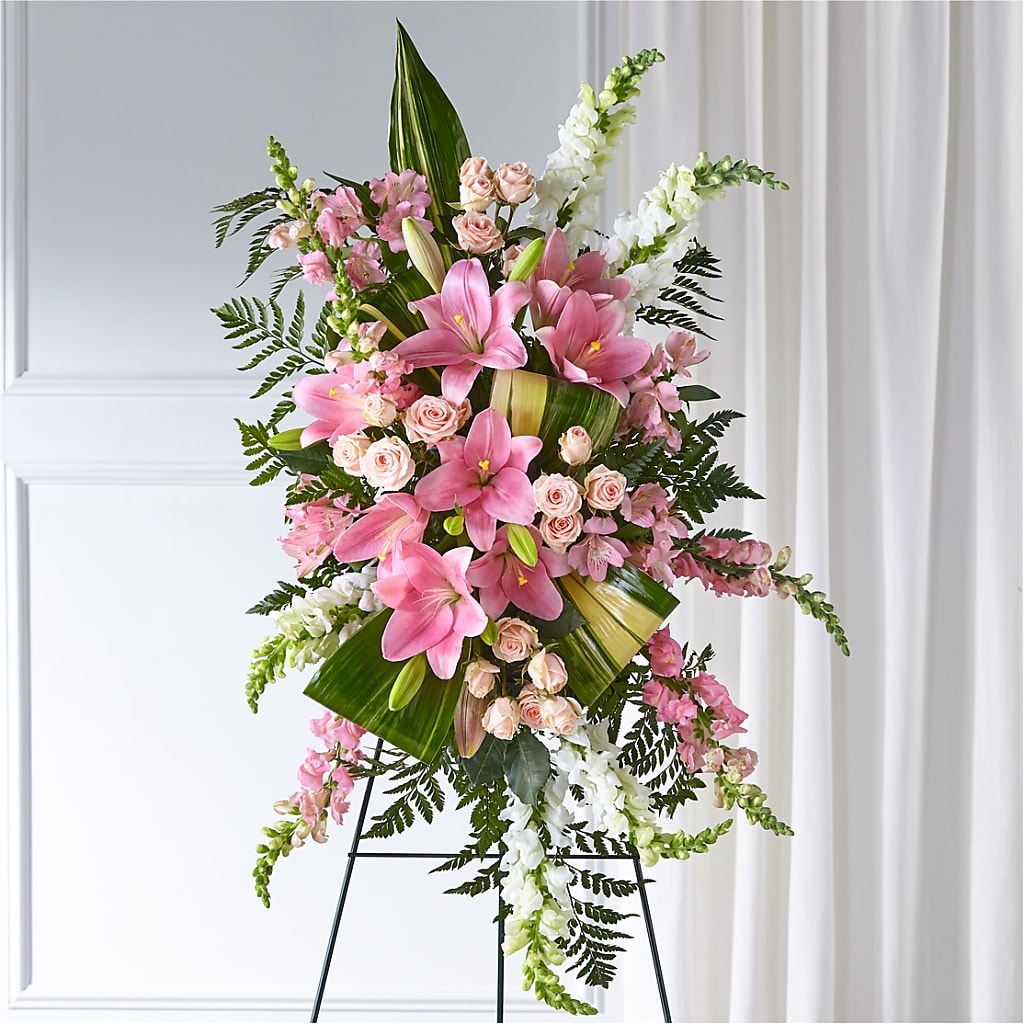 Elegant Embrace Standing Spray – Sugardoll Florist, New York NY
