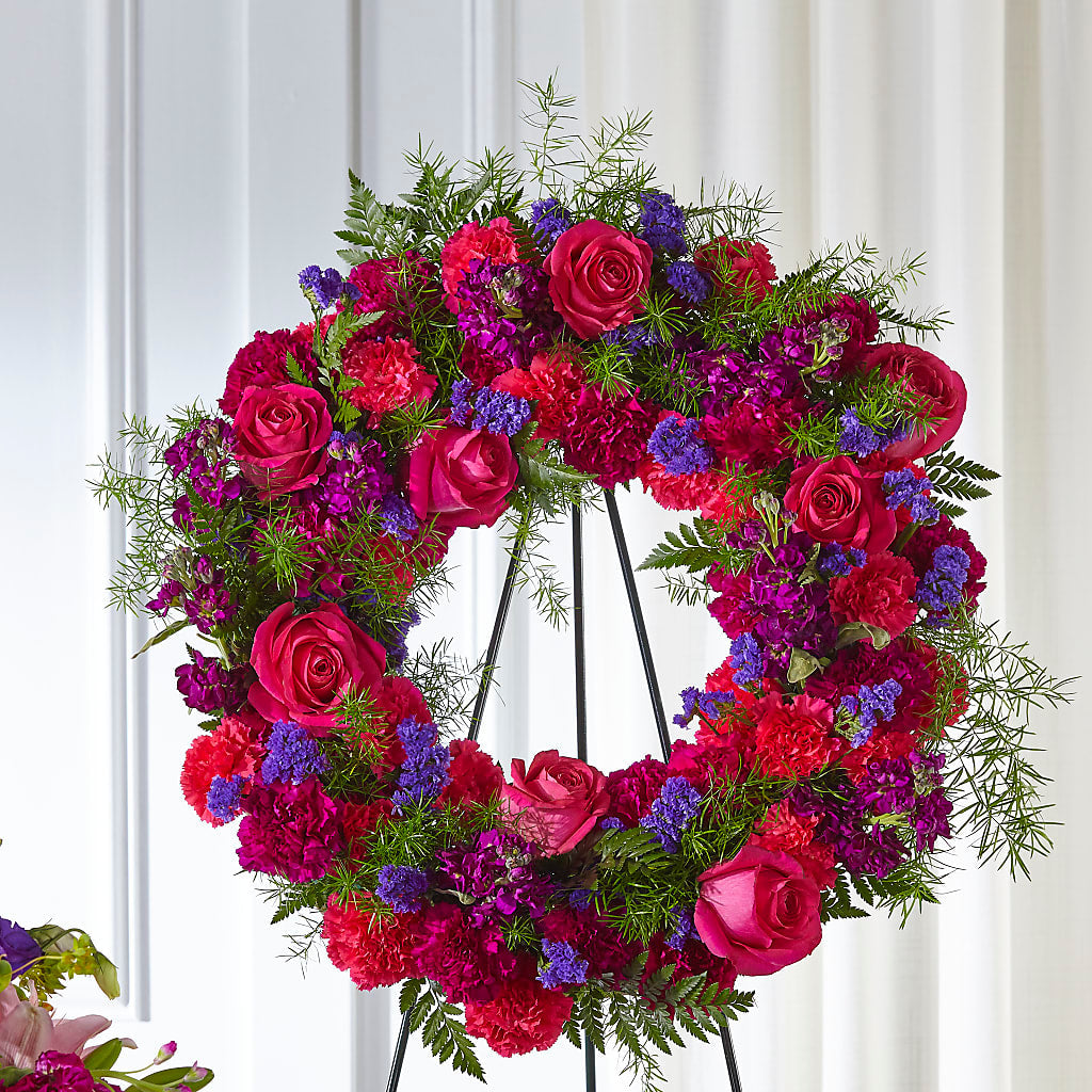 Calming Colors Wreath – Sugardoll Florist, New York NY