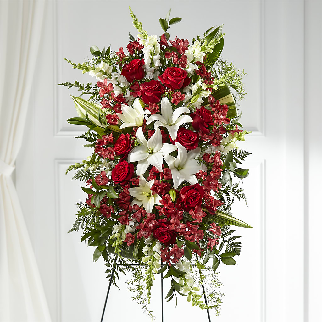 Everlasting Memory Standing Spray – Sugardoll Florist, New York NY