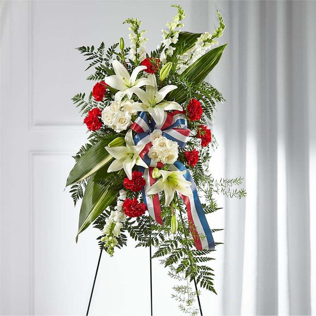 Stars of Life Standing Spray – Sugardoll Florist, New York NY