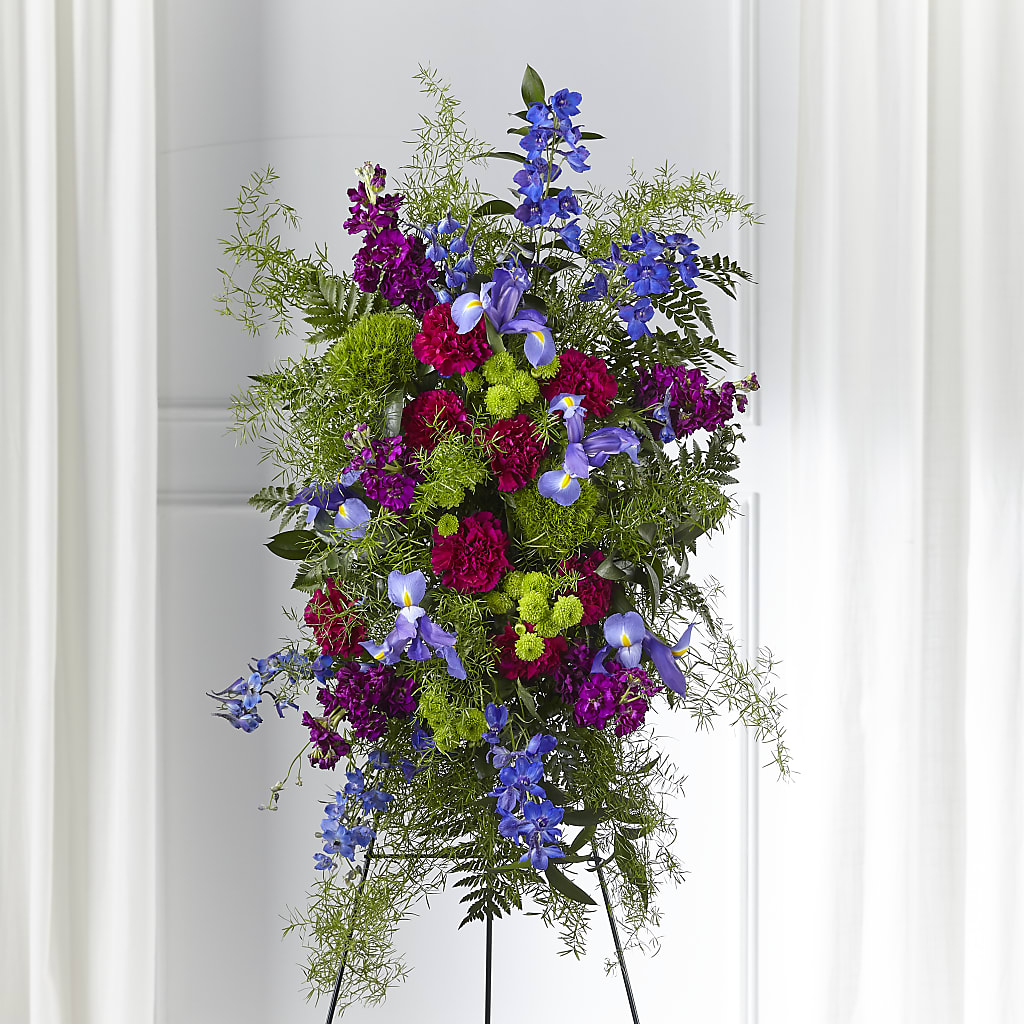 Heavenly Skies Standing Spray – Sugardoll Florist, New York NY