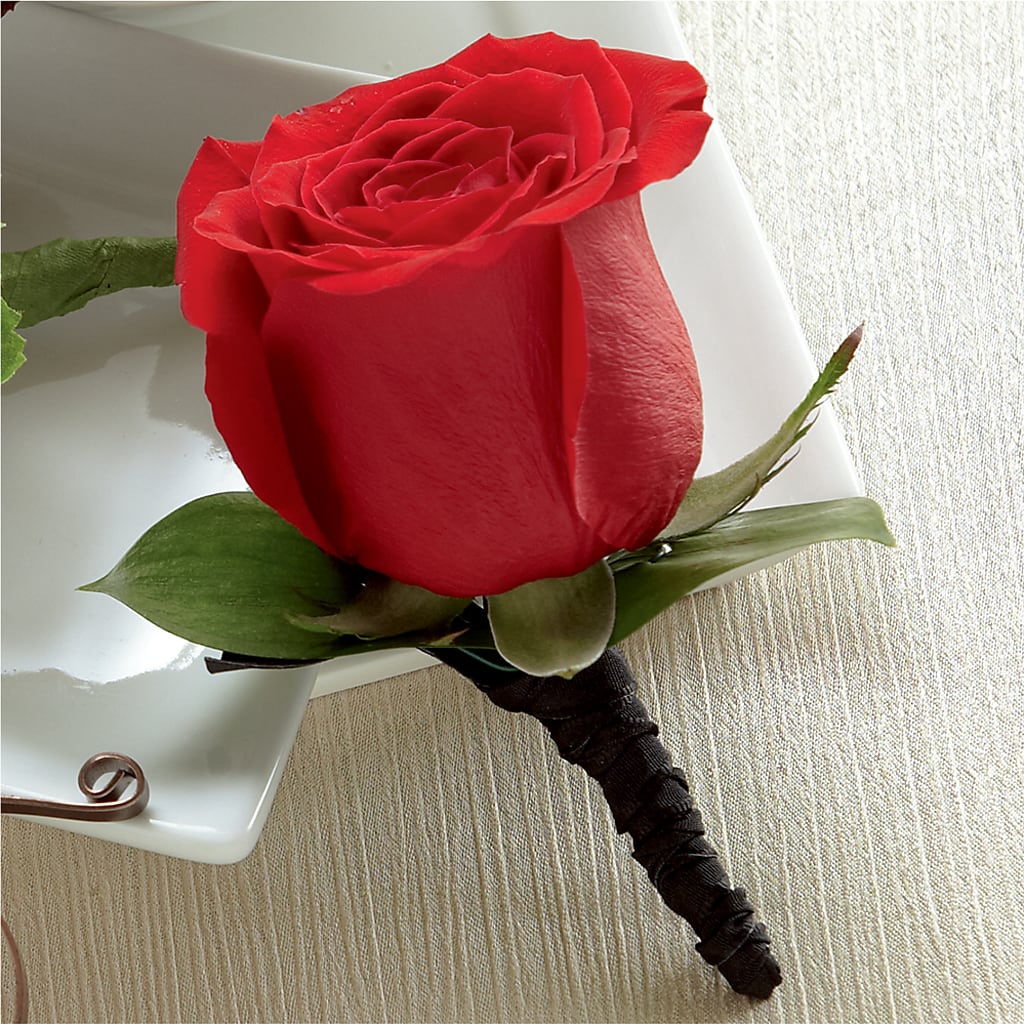 Red Rose Boutonniere – Sugardoll Florist, New York NY