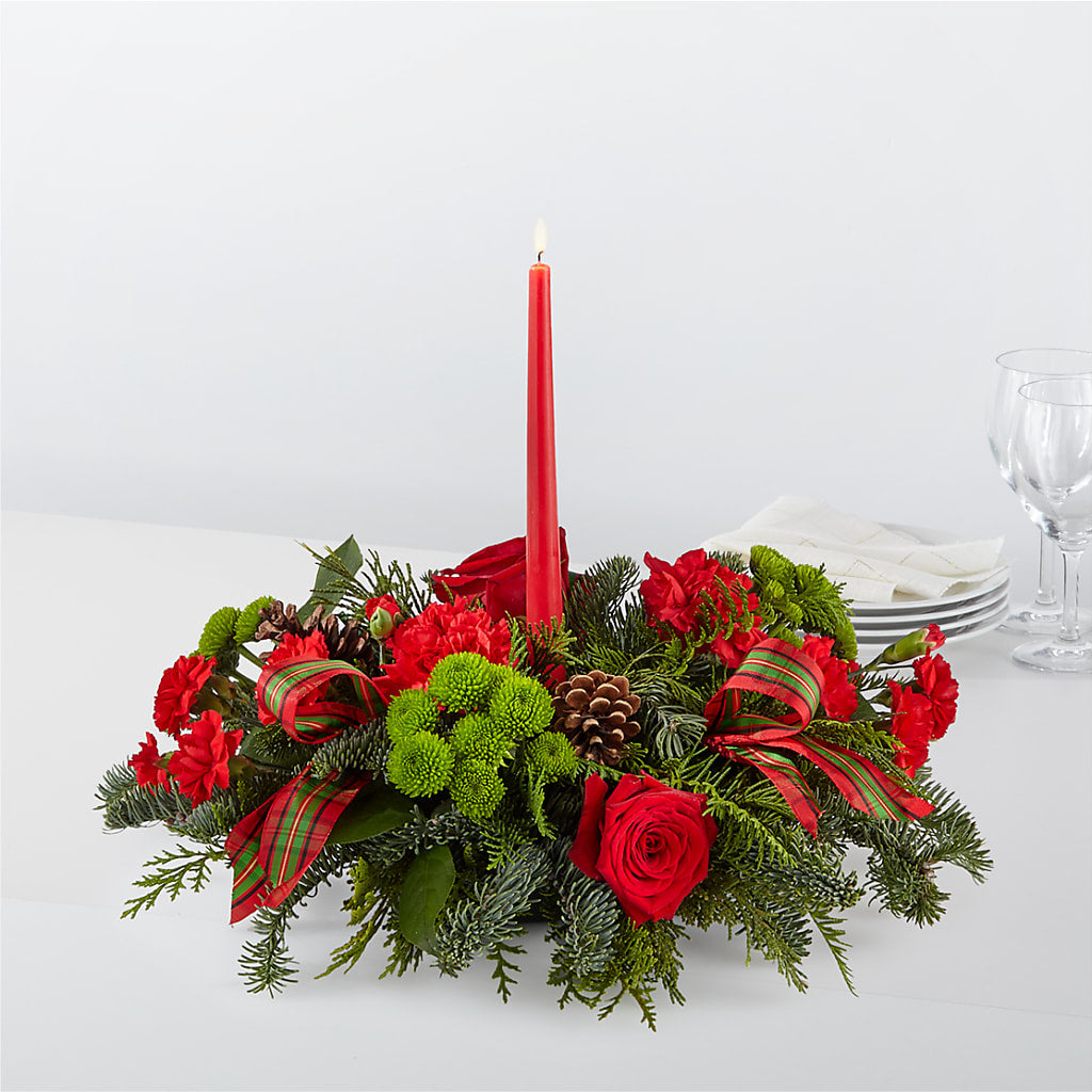 By the Candlelight Centerpiece –  Sugardoll Florist, New York NY