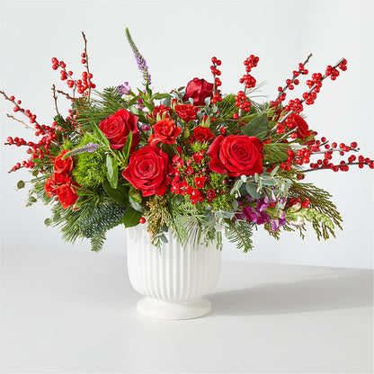 Big Red Bow Bouquet –  Sugardoll Florist, New York NY