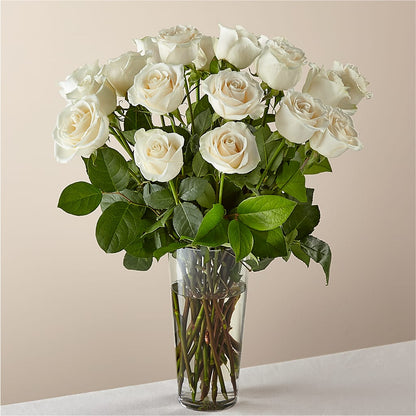 Long Stem White Rose Bouquet –  Sugardoll Florist, New York NY