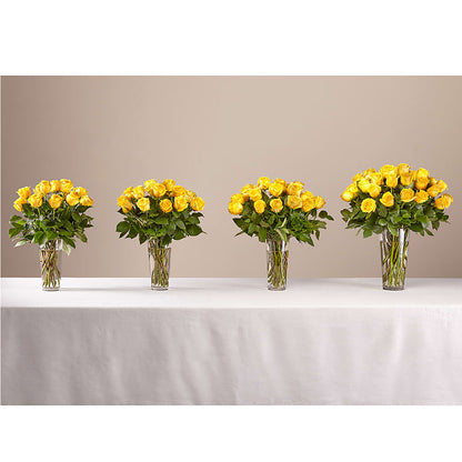 Long Stem Yellow Rose Bouquet –  Sugardoll Florist, New York NY