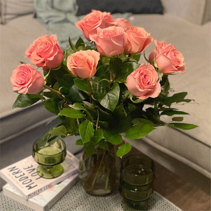 Long Stem Pink Rose Bouquet –  Sugardoll Florist, New York NY