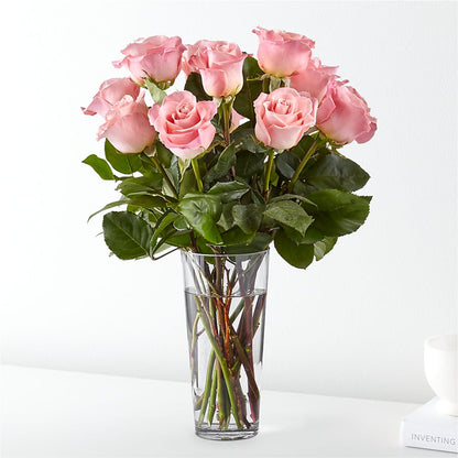 Long Stem Pink Rose Bouquet –  Sugardoll Florist, New York NY