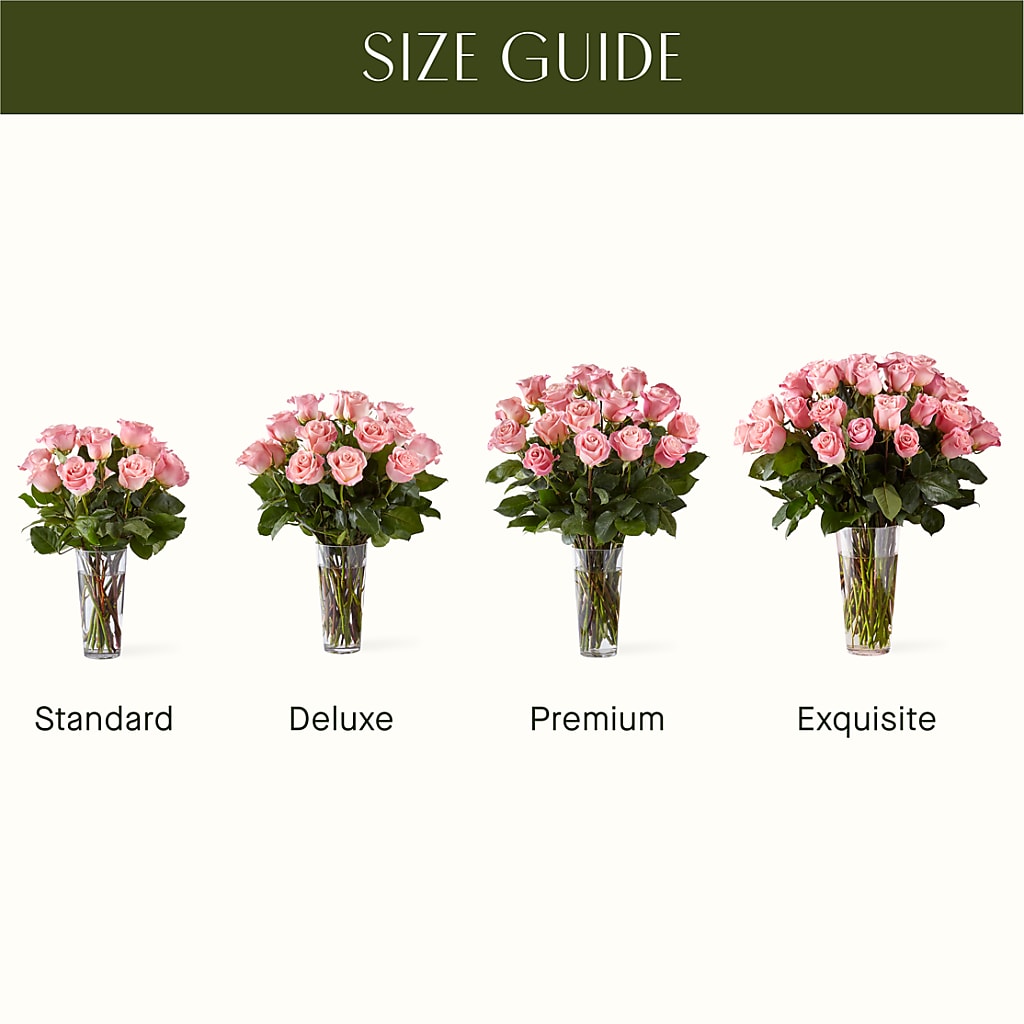 Long Stem Pink Rose Bouquet –  Sugardoll Florist, New York NY