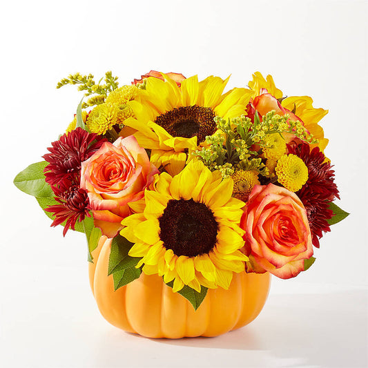 Golden Gourd Pumpkin Bouquet –  Sugardoll Florist, New York NY