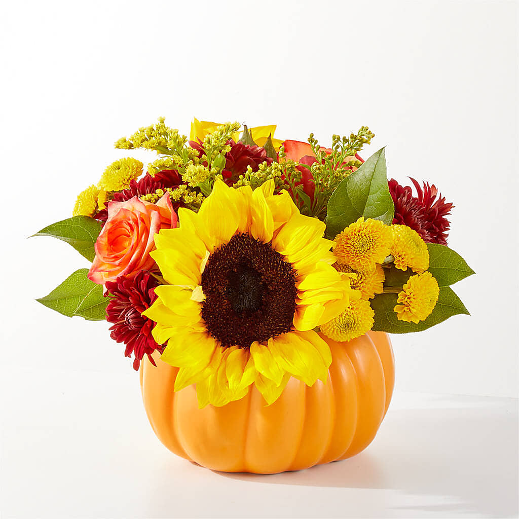 Golden Gourd Pumpkin Bouquet –  Sugardoll Florist, New York NY