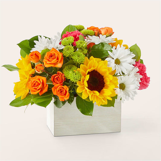 Sun-drenched Blooms Box Bouquet –  Sugardoll Florist, New York NY