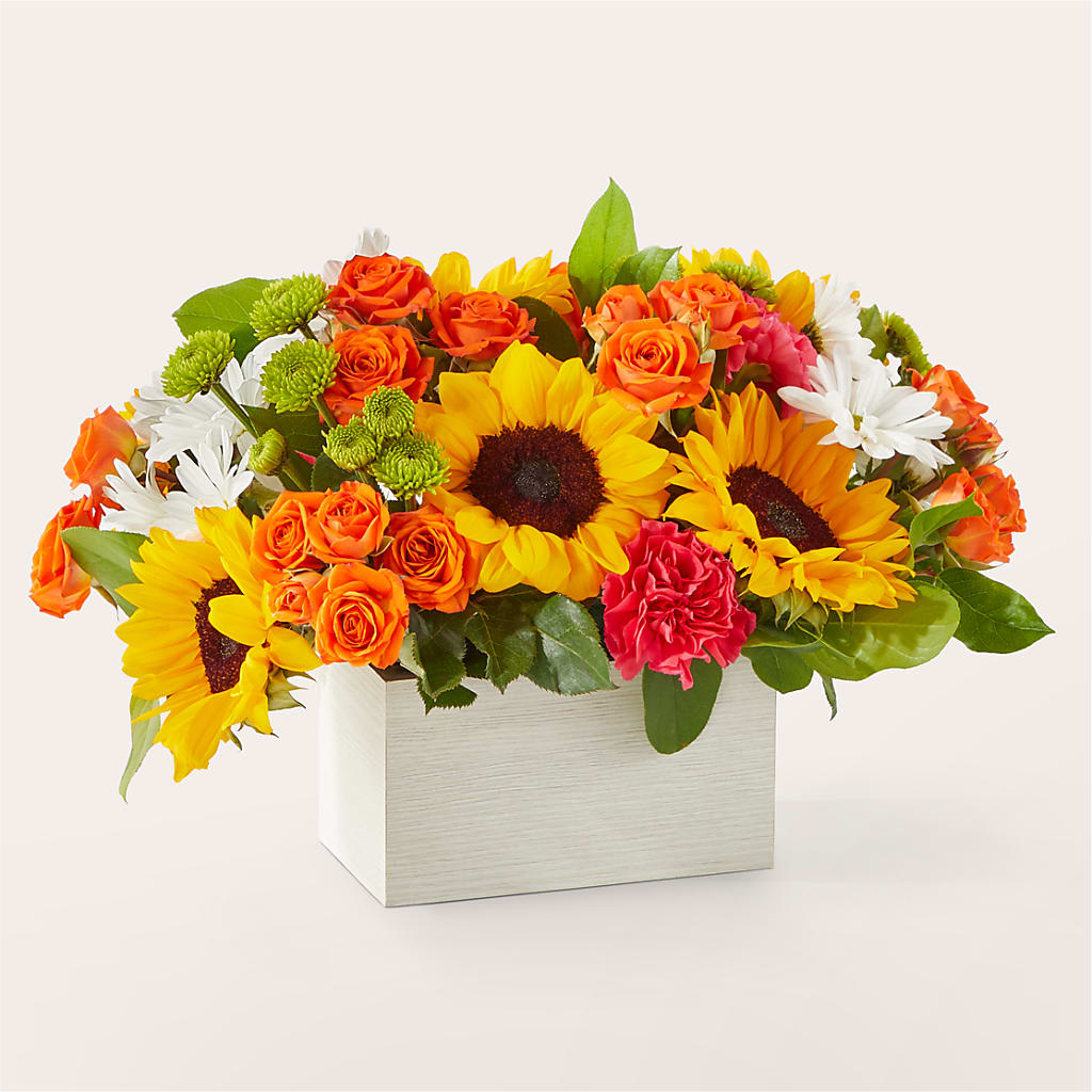 Sun-drenched Blooms Box Bouquet –  Sugardoll Florist, New York NY
