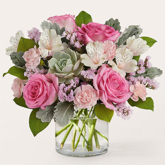 Dusty Rose Bouquet –  Sugardoll Florist, New York NY