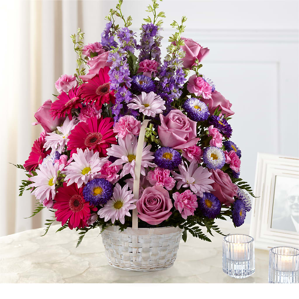 Pastel Peace Basket –  Sugardoll Florist, New York NY