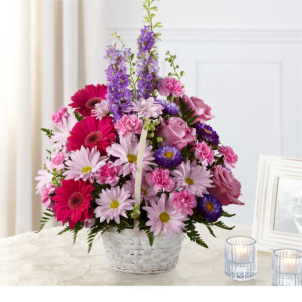 Pastel Peace Basket –  Sugardoll Florist, New York NY