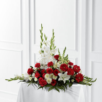 Crimson & White Arrangement –  Sugardoll Florist, New York NY