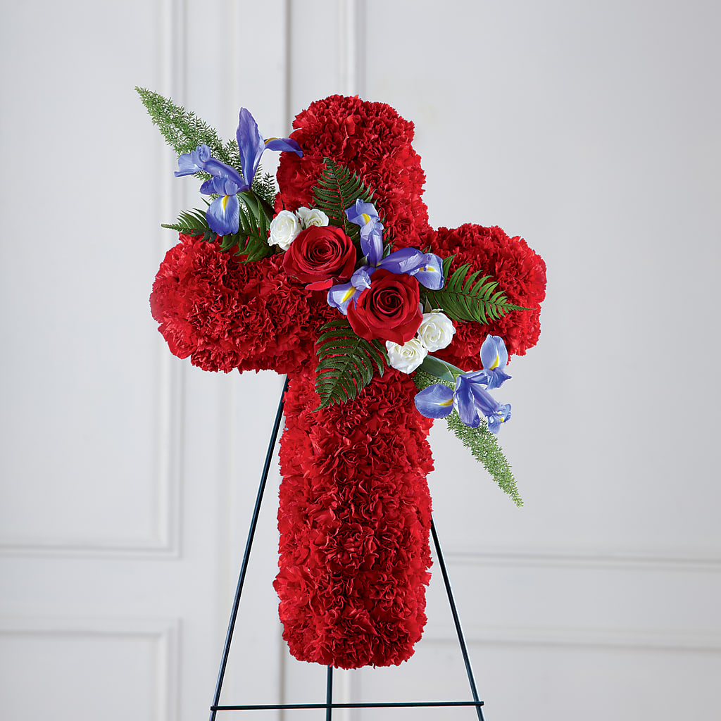 Faithful Hero Floral Cross –  Sugardoll Florist, New York NY