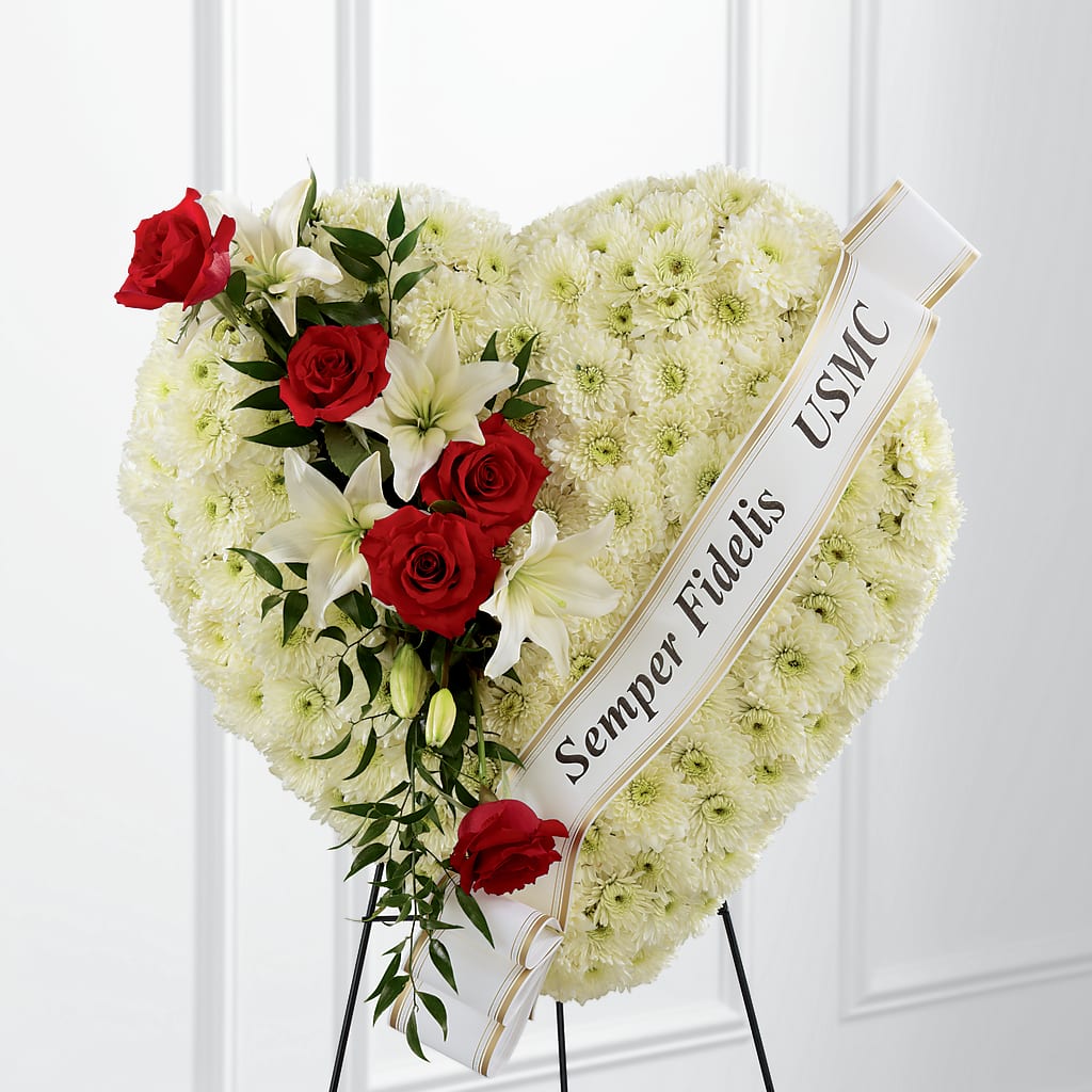 Heartfelt Hero Standing Heart –  Sugardoll Florist, New York NY