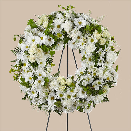 Faithful Wishes Wreath –  Sugardoll Florist, New York NY