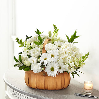 Pure Ivory Basket –  Sugardoll Florist, New York NY