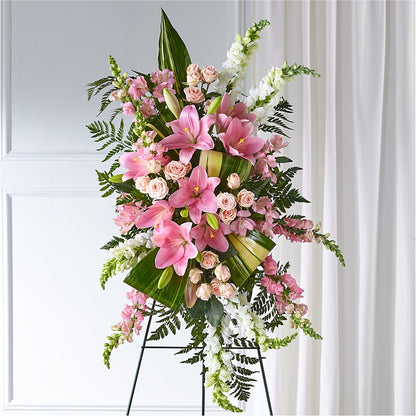 Elegant Embrace Standing Spray –  Sugardoll Florist, New York NY