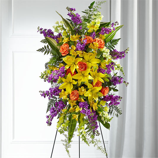 Thoughtful Prayers Standing Spray –  Sugardoll Florist, New York NY