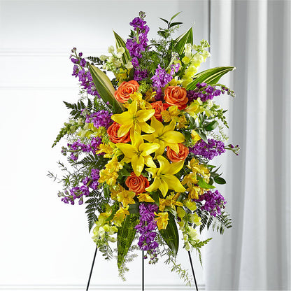 Thoughtful Prayers Standing Spray –  Sugardoll Florist, New York NY