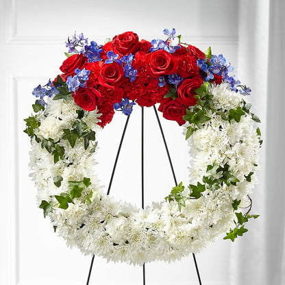 Patriotic Passion Wreath –  Sugardoll Florist, New York NY