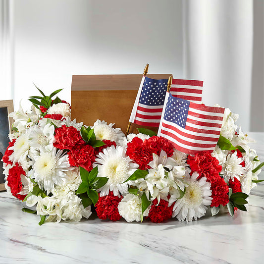 Spirit of Patriotism Cremation Adornment –  Sugardoll Florist, New York NY