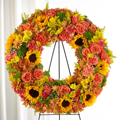 Autumnal Memories Wreath (Standard) –  Sugardoll Florist, New York NY