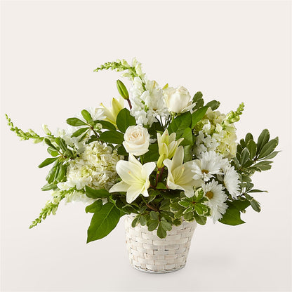 Ivory Elegance Floral Basket –  Sugardoll Florist, New York NY