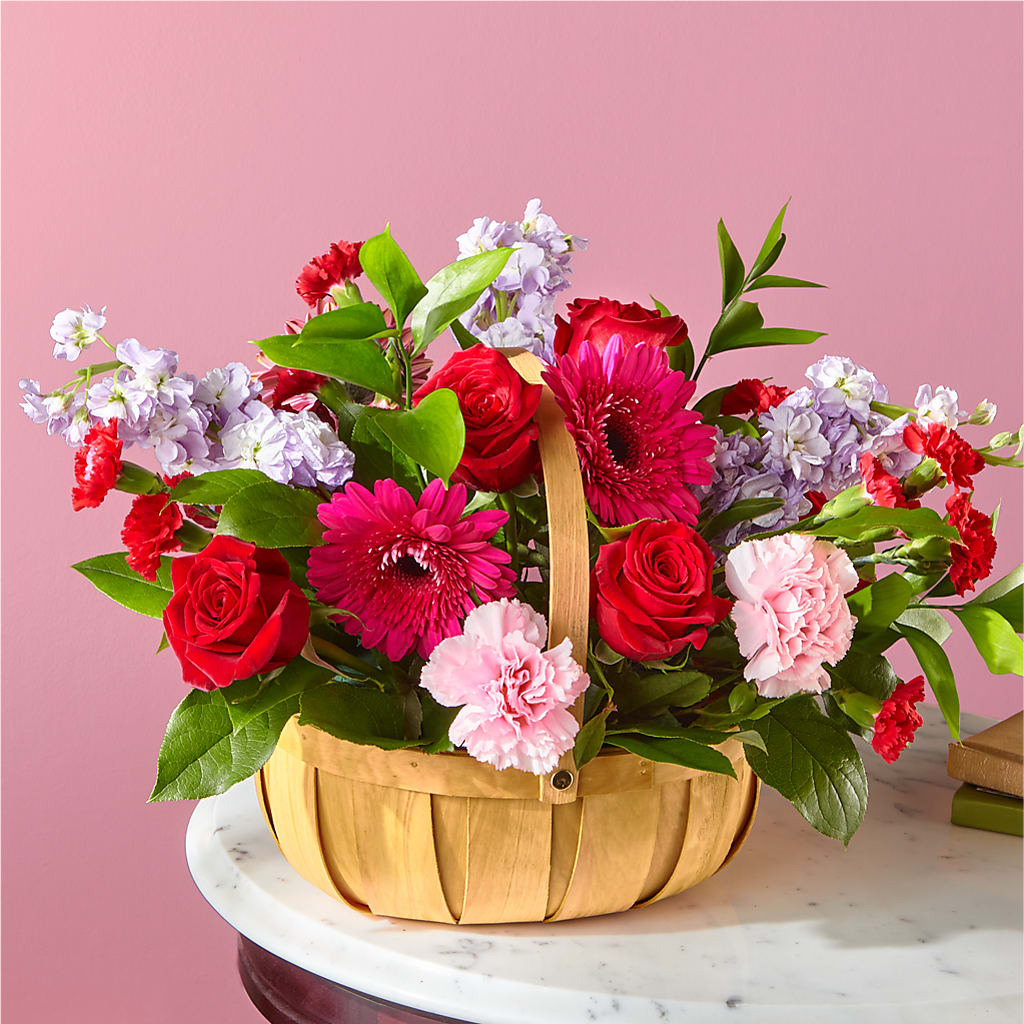 Pink Picnic Basket –  Sugardoll Florist, New York NY