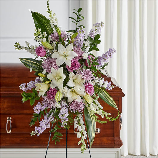 Grateful Hearts Standing Spray –  Sugardoll Florist, New York NY