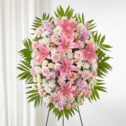 Offering Solace Standing Spray –  Sugardoll Florist, New York NY