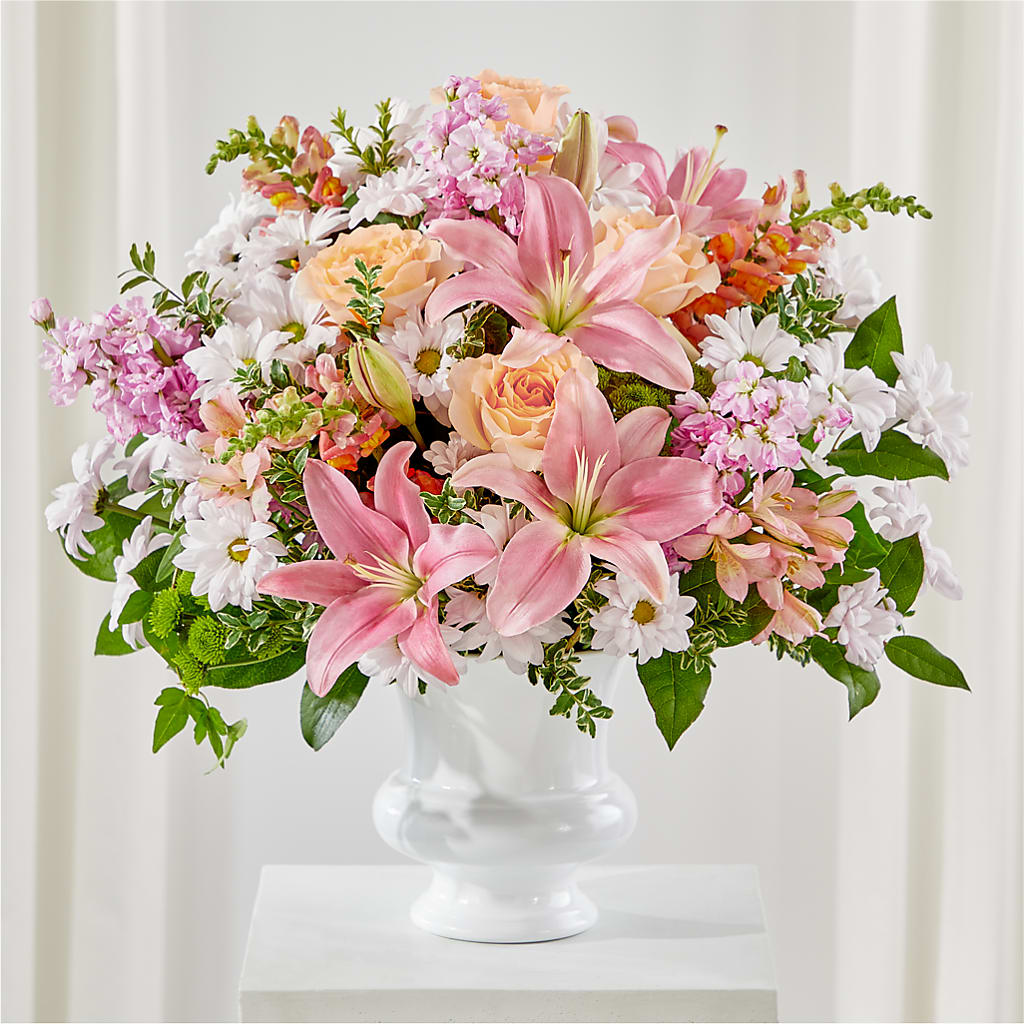 Heartfelt Gesture Urn Arrangement –  Sugardoll Florist, New York NY