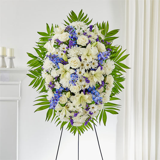 At Rest Standing Spray –  Sugardoll Florist, New York NY