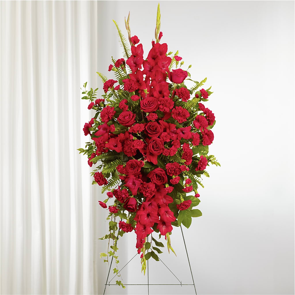From the Heart Standing Spray –  Sugardoll Florist, New York NY