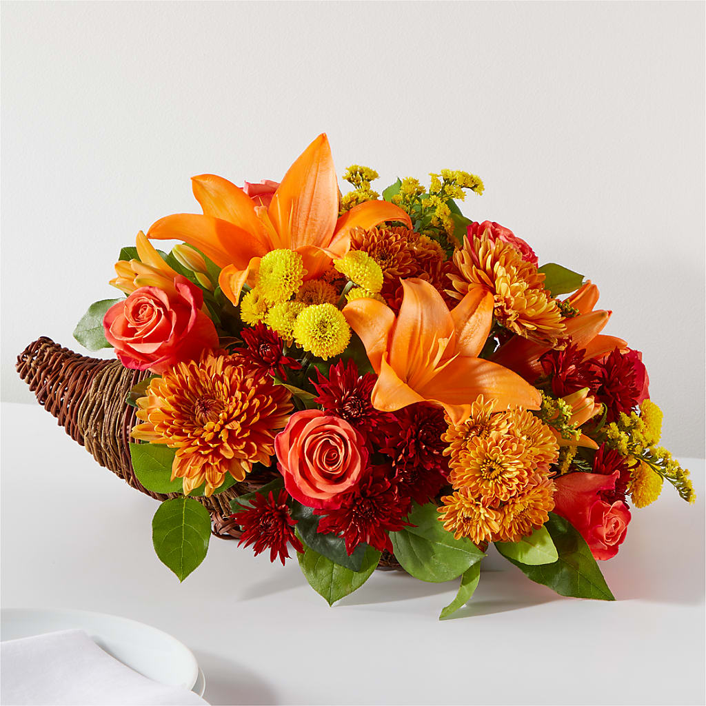 Bouquet of Blessings Cornucopia –  Sugardoll Florist, New York NY