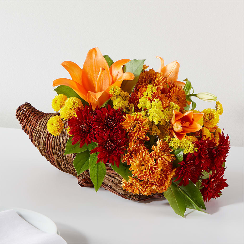 Bouquet of Blessings Cornucopia –  Sugardoll Florist, New York NY