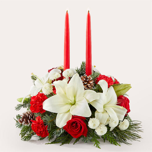 Seasonal Festivities Centerpiece –  Sugardoll Florist, New York NY