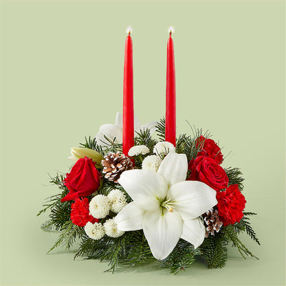 Seasonal Festivities Centerpiece –  Sugardoll Florist, New York NY