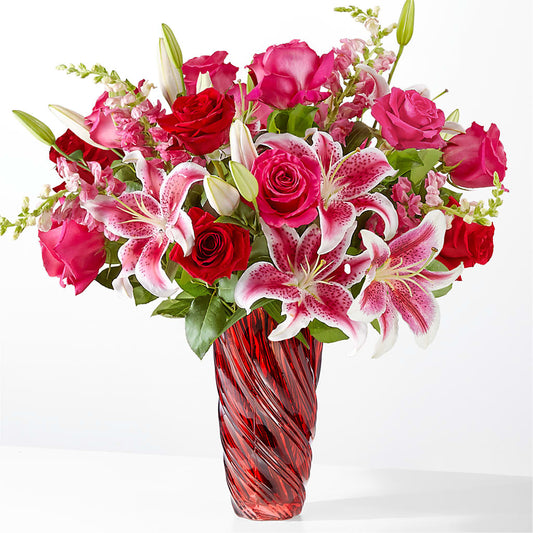 Always You Bouquet with Luxe Swirl Vase –  Sugardoll Florist, New York NY