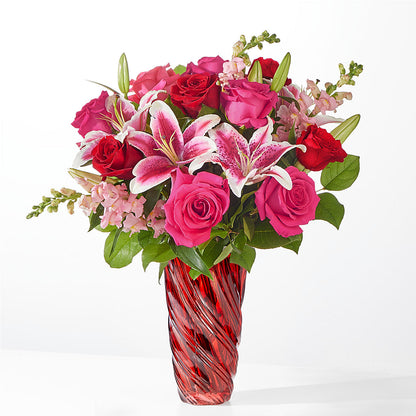 Always You Bouquet with Luxe Swirl Vase –  Sugardoll Florist, New York NY