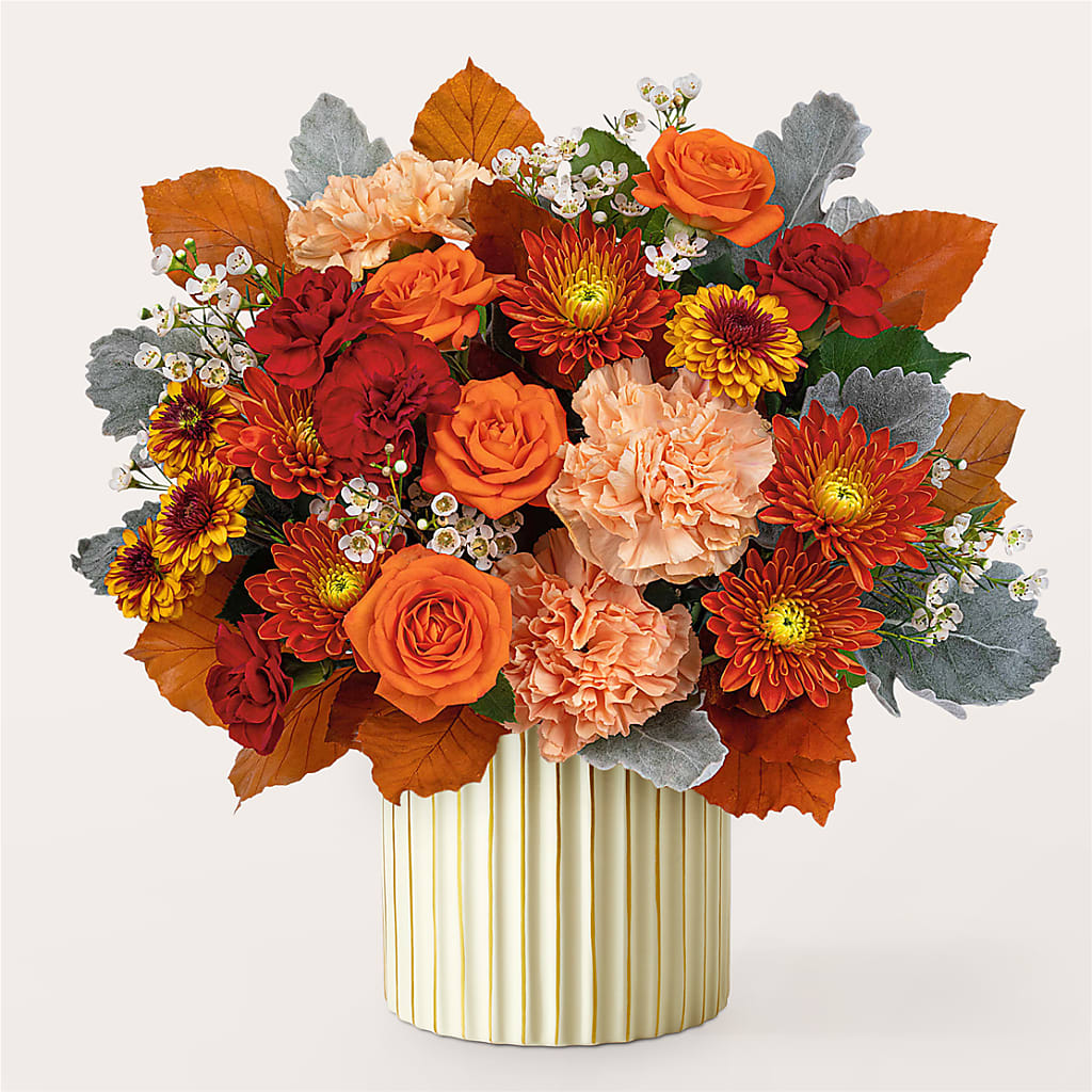 Merlot Bouquet with Ivory Vase –  Sugardoll Florist, New York NY