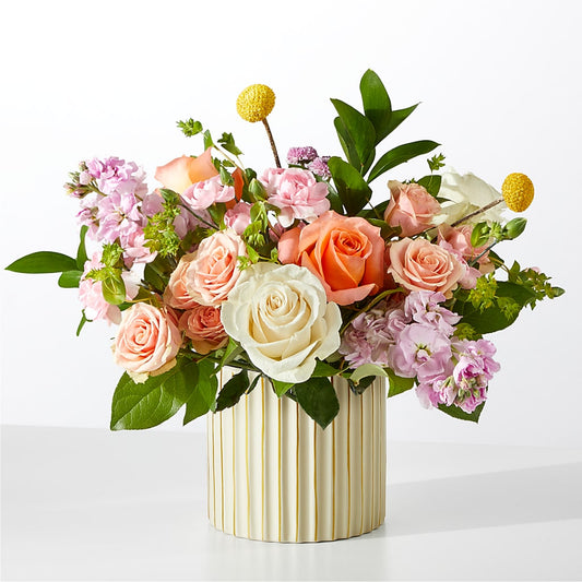 French Market Bouquet with Ivory Vase –  Sugardoll Florist, New York NY