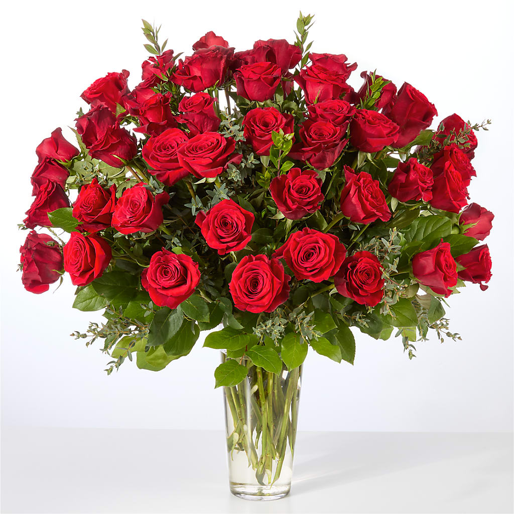 Forever Yours Fifty Stem Red Rose Bouquet –  Sugardoll Florist, New York NY