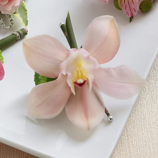 Pink Cymbidium Boutonniere –  Sugardoll Florist, New York NY
